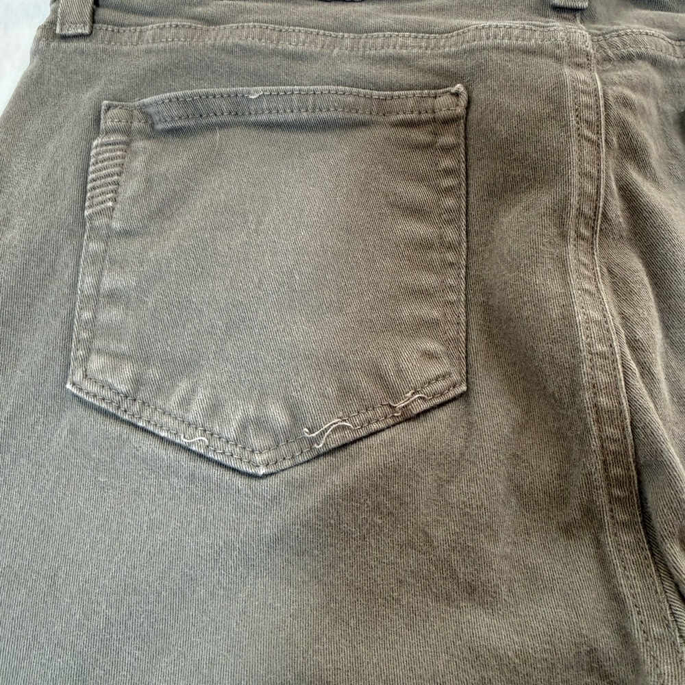 PAIGE Straight-Leg Jeans in Olive Brown - Picture 7 of 7